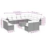 Garden sofa set with 13 pieces of black synthetic rattan and cushions. by , Garden sets - Ref: Foro24-3257141, Price: 757,51 ...