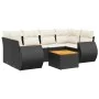 7-piece garden dining set with black synthetic rattan cushions by , Garden sets - Ref: Foro24-3257232, Price: 456,13 €, Disco...