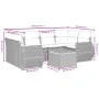 7-piece garden dining set with black synthetic rattan cushions by , Garden sets - Ref: Foro24-3257232, Price: 456,13 €, Disco...