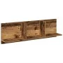 Aged engineered wood wall shelf 100x16.5x30 cm by , Shelves and shelves - Ref: Foro24-854866, Price: 31,64 €, Discount: %
