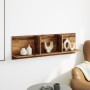 Aged engineered wood wall shelf 100x16.5x30 cm by , Shelves and shelves - Ref: Foro24-854866, Price: 32,10 €, Discount: %