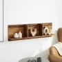 Aged engineered wood wall shelf 100x16.5x30 cm by , Shelves and shelves - Ref: Foro24-854866, Price: 31,64 €, Discount: %