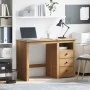 Panama solid pine wood desk 112x45x75 cm by , Desks - Ref: Foro24-4016389, Price: 131,56 €, Discount: %
