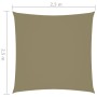Quadratisches Sonnensegel aus beiger Oxford-Baumwolle, 2,5x2,5 m. von vidaXL, Sonnenschirme - Ref: Foro24-135136, Preis: 29,7...