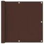 Balkonmarkise brauner Oxfordstoff 90x400 cm von vidaXL, Sonnenschirme - Ref: Foro24-135073, Preis: 21,97 €, Rabatt: %