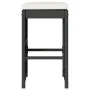 Taburetes altos de bar de jardín cojines 6 uds ratán PE negro de , Sillas de jardín - Ref: Foro24-368692, Precio: 372,33 €, D...
