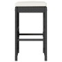 Taburetes altos de bar de jardín cojines 6 uds ratán PE negro de , Sillas de jardín - Ref: Foro24-368692, Precio: 343,79 €, D...