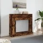Kaminumrandung aus geräucherter Eichen-Ingenieurholz 100x30x87,5cm. von , Zubehör für Holzöfen und Kamine - Ref: Foro24-85456...