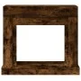 Kaminumrandung aus geräucherter Eichen-Ingenieurholz 100x30x87,5cm. von , Zubehör für Holzöfen und Kamine - Ref: Foro24-85456...