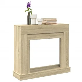 Kaminholzregal aus Eichenholz in Sonoma-Optik, 100x30x87,5 cm. von , Zubehör für Holzöfen und Kamine - Ref: Foro24-854564, Pr...