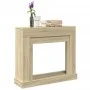 Borde de chimenea madera ingeniería roble Sonoma 100x30x87,5 cm by , Accessories for wood ovens and fireplaces - Ref: Foro24-...