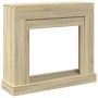 Kaminholzregal aus Eichenholz in Sonoma-Optik, 100x30x87,5 cm. von , Zubehör für Holzöfen und Kamine - Ref: Foro24-854564, Pr...