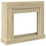 Kaminholzregal aus Eichenholz in Sonoma-Optik, 100x30x87,5 cm. von , Zubehör für Holzöfen und Kamine - Ref: Foro24-854564, Pr...
