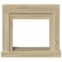 Kaminholzregal aus Eichenholz in Sonoma-Optik, 100x30x87,5 cm. von , Zubehör für Holzöfen und Kamine - Ref: Foro24-854564, Pr...