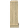 Kaminholzregal aus Eichenholz in Sonoma-Optik, 100x30x87,5 cm. von , Zubehör für Holzöfen und Kamine - Ref: Foro24-854564, Pr...