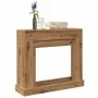 Kaminholzregal aus Eichen-Ingenieurholz, handgefertigt, 100x30x87,5 cm. von , Zubehör für Holzöfen und Kamine - Ref: Foro24-8...