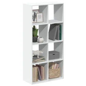 Holz-Trennwand-Bücherregal, weiß, 69,5x29x137,5 cm. von , Bücherregale und Regale - Ref: Foro24-858021, Preis: 74,56 €, Rabat...
