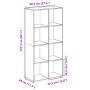 Librería divisora madera ingeniería blanco 69,5x29x137,5 cm by , Bookcases and shelves - Ref: Foro24-858021, Price: 75,87 €, ...