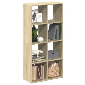Librería divisor madera ingeniería roble Sonoma 69,5x29x137,5cm de , Librerías y estanterías - Ref: Foro24-858023, Precio: 72...