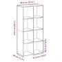 Librería divisor madera ingeniería roble Sonoma 69,5x29x137,5cm by , Bookcases and shelves - Ref: Foro24-858023, Price: 72,71...