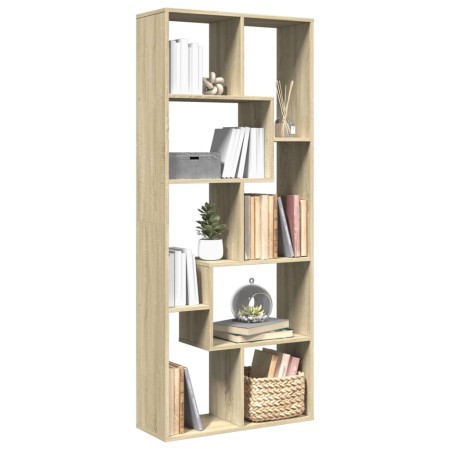 Librería divisora madera ingeniería roble Sonoma 67x25x161,5 cm by , Bookcases and shelves - Ref: Foro24-858077, Price: 82,74...