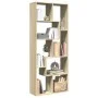 Librería divisora madera ingeniería roble Sonoma 67x25x161,5 cm by , Bookcases and shelves - Ref: Foro24-858077, Price: 80,76...