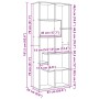 Librería divisora madera ingeniería roble Sonoma 67x25x161,5 cm by , Bookcases and shelves - Ref: Foro24-858077, Price: 82,74...