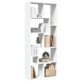 Bücherregal Raumteiler aus weißem Ingenieurholz 67x25x161,5 cm von , Bücherregale und Regale - Ref: Foro24-858075, Preis: 72,...