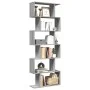Librería divisora 6 niveles madera gris Sonoma 70x24x193 cm by , Bookcases and shelves - Ref: Foro24-858089, Price: 70,81 €, ...