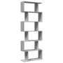 Librería divisora 6 niveles madera gris Sonoma 70x24x193 cm by , Bookcases and shelves - Ref: Foro24-858089, Price: 70,81 €, ...