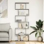 Librería divisora 6 niveles madera gris Sonoma 70x24x193 cm by , Bookcases and shelves - Ref: Foro24-858089, Price: 70,81 €, ...
