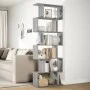 Librería divisora 6 niveles madera gris Sonoma 70x24x193 cm by , Bookcases and shelves - Ref: Foro24-858089, Price: 70,81 €, ...