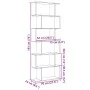 Librería divisora 6 niveles madera gris Sonoma 70x24x193 cm by , Bookcases and shelves - Ref: Foro24-858089, Price: 70,81 €, ...