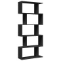 Librería divisora 5 niveles madera ingeniería negra 70x24x161cm by , Bookcases and shelves - Ref: Foro24-858094, Price: 70,75...
