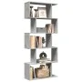 Librería divisora 5 niveles madera gris hormigón 70x24x161 cm by , Bookcases and shelves - Ref: Foro24-858096, Price: 60,04 €...
