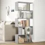Librería divisora 5 niveles madera gris hormigón 70x24x161 cm by , Bookcases and shelves - Ref: Foro24-858096, Price: 60,04 €...