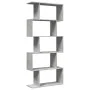 Librería divisora 5 niveles madera gris hormigón 70x24x161 cm by , Bookcases and shelves - Ref: Foro24-858096, Price: 60,04 €...