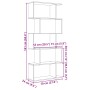 Librería divisora 5 niveles madera gris hormigón 70x24x161 cm von , Bücherregale und Regale - Ref: Foro24-858096, Preis: 60,8...