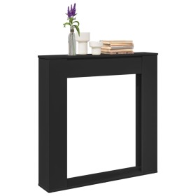 Borde de chimenea madera ingeniería negro 100x20x100 cm von , Zubehör für Holzöfen und Kamine - Ref: Foro24-854572, Preis: 64...