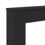 Borde de chimenea madera ingeniería negro 100x20x100 cm de , Accesorios para hornos de leña y chimeneas - Ref: Foro24-854572,...