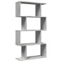 Librería divisora 4 niveles madera gris hormigón 70x24x129 cm by , Bookcases and shelves - Ref: Foro24-858105, Price: 53,83 €...