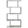 Librería divisora 4 niveles madera gris hormigón 70x24x129 cm by , Bookcases and shelves - Ref: Foro24-858105, Price: 53,83 €...