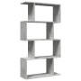 Librería divisora 4 niveles madera gris hormigón 70x24x129 cm von , Bücherregale und Regale - Ref: Foro24-858105, Preis: 54,6...