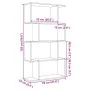 Librería divisora 4 niveles madera gris hormigón 70x24x129 cm by , Bookcases and shelves - Ref: Foro24-858105, Price: 53,83 €...