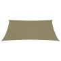 Toldo de vela rectangular tela Oxford beige 5x7 m de vidaXL, Sombrillas - Ref: Foro24-135165, Precio: 93,75 €, Descuento: %