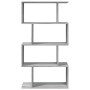 Librería divisora 4 niveles madera gris Sonoma 70x24x129 cm by , Bookcases and shelves - Ref: Foro24-858107, Price: 54,10 €, ...