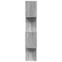 Librería divisora 4 niveles madera gris Sonoma 70x24x129 cm by , Bookcases and shelves - Ref: Foro24-858107, Price: 54,10 €, ...
