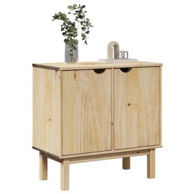 Mueble de recibidor OTTA madera maciza de pino 75x40x75 cm by , Lockers and storage cabinets - Ref: Foro24-4013461, Price: 10...