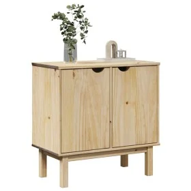 Mueble de recibidor OTTA madera maciza de pino 75x40x75 cm by , Lockers and storage cabinets - Ref: Foro24-4013461, Price: 10...