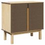 Mueble de recibidor OTTA madera maciza de pino 75x40x75 cm by , Lockers and storage cabinets - Ref: Foro24-4013461, Price: 10...